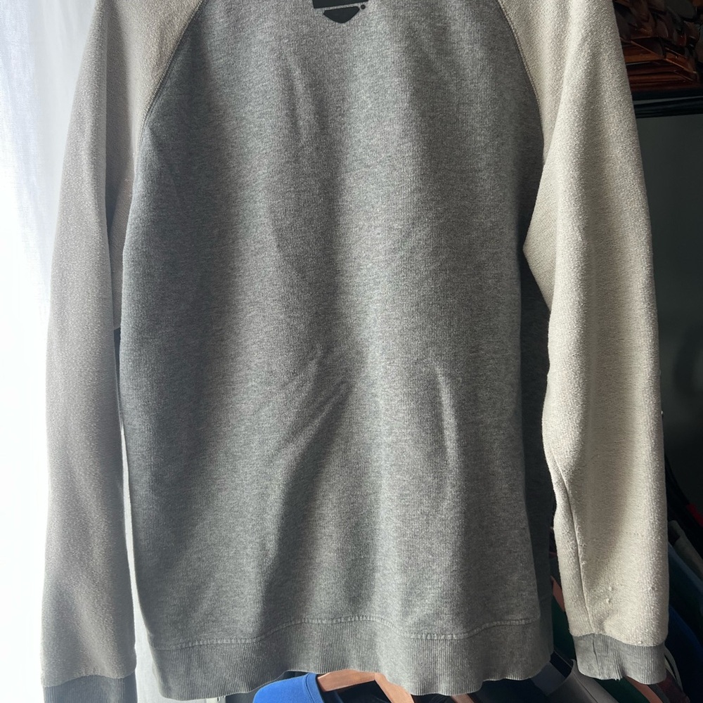Harley Davidson Gray and Cream Men's Sweatshirt
